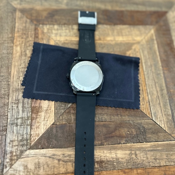 FOSSIL - men’s ‘Machine chronography black silicone watch’ - Picture 6 of 6